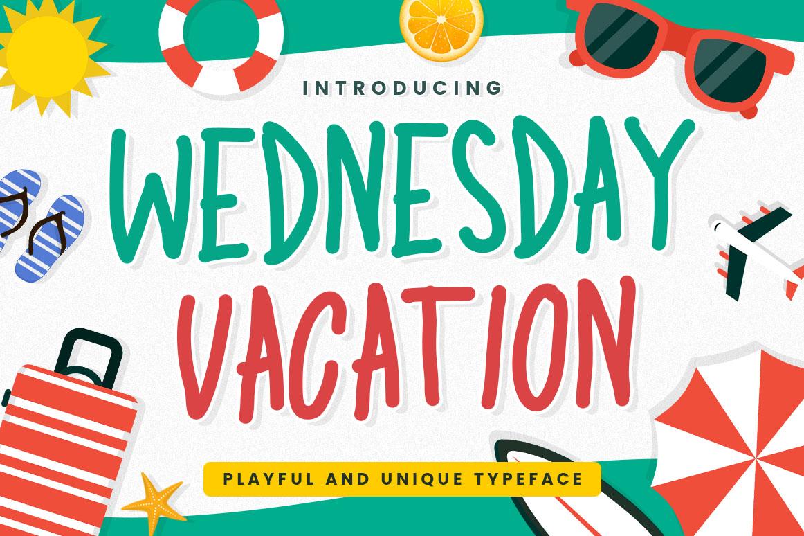 Wednesday Vacation Font