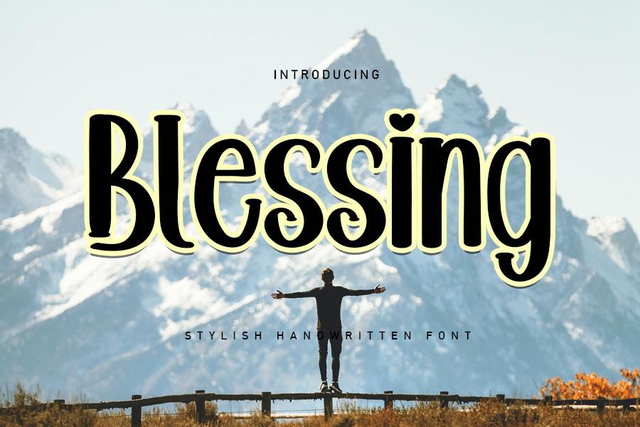 Blessing Font