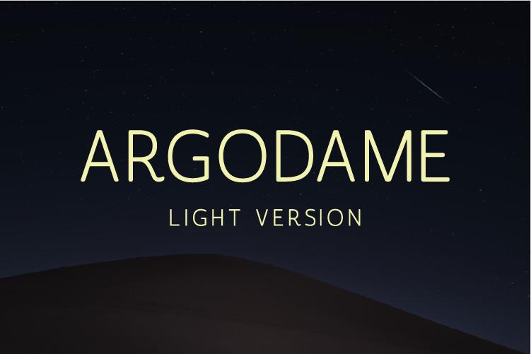 Argodame Light Font