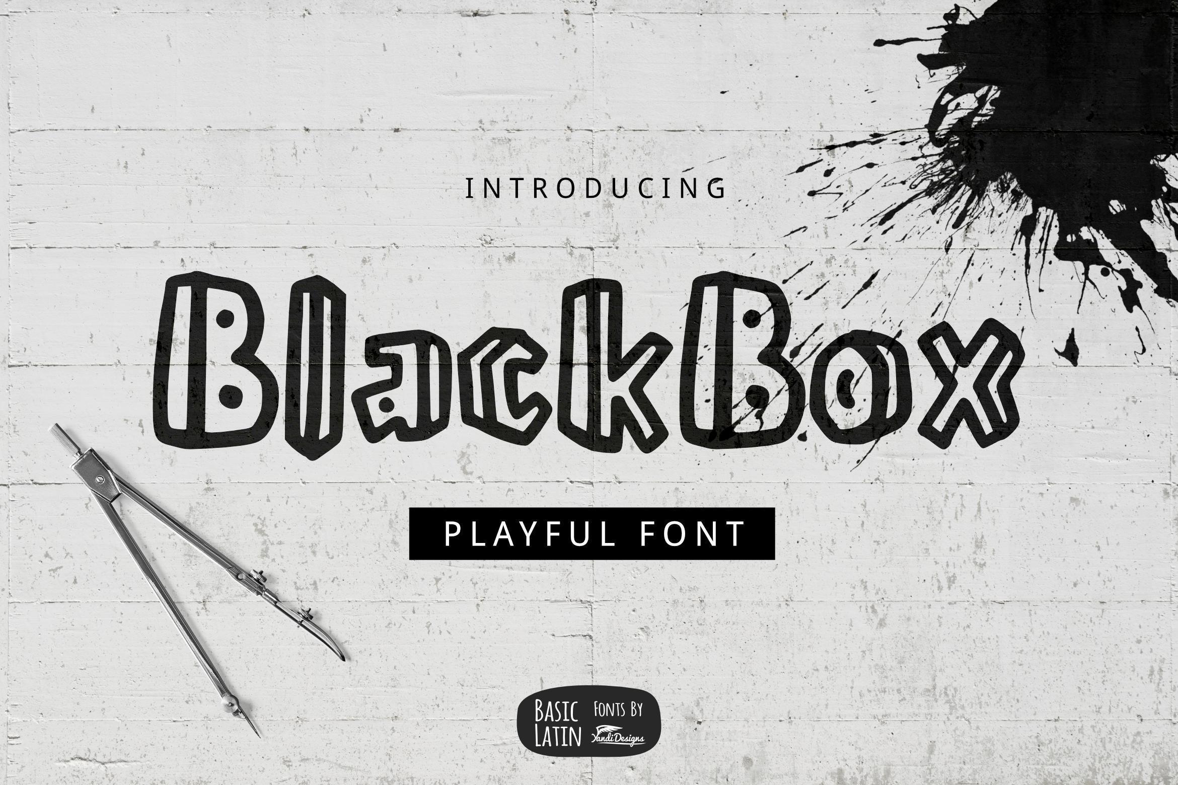 Black Box Font