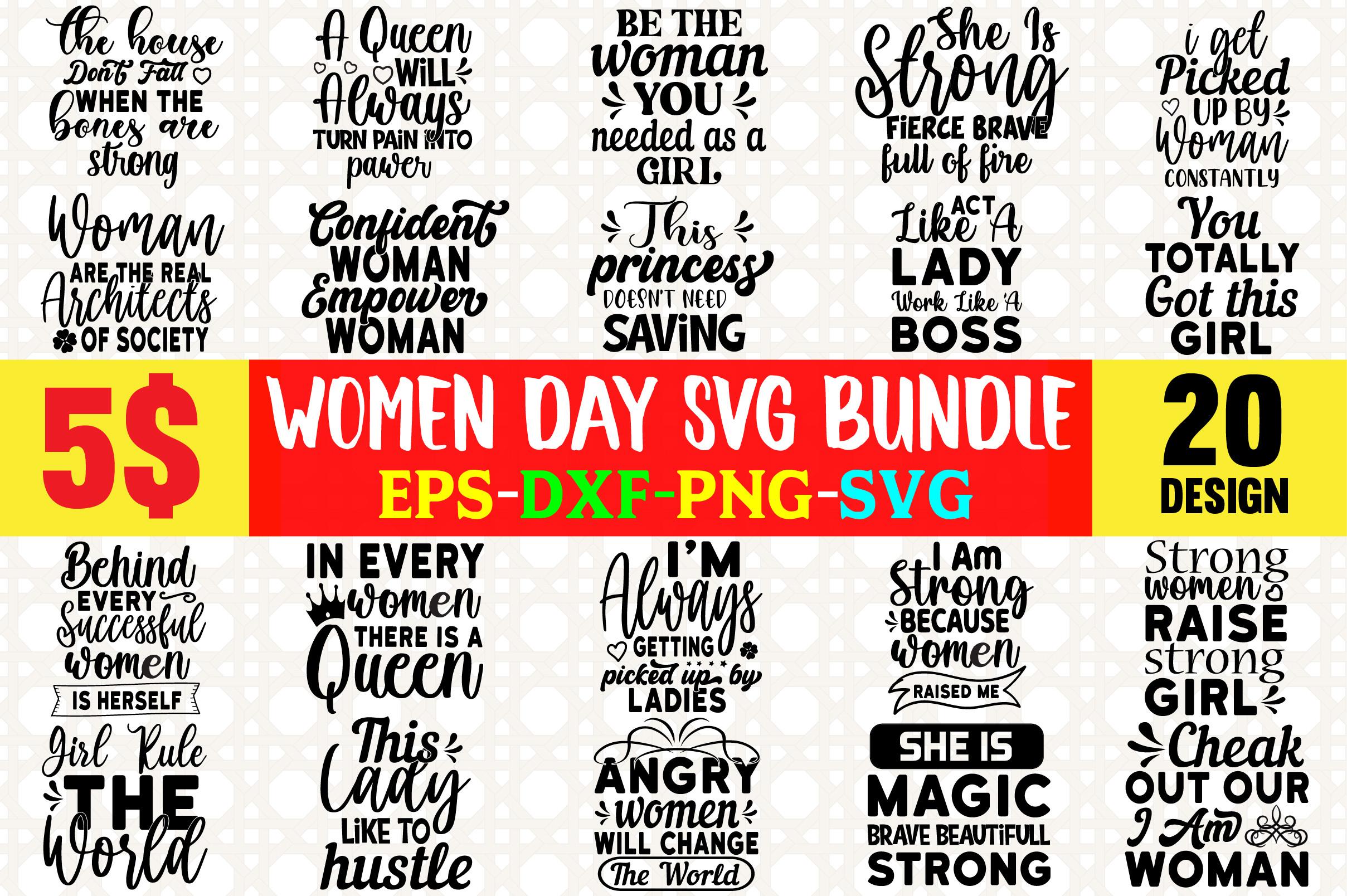 Women Day Svg Bundle Cut File
