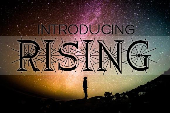 Rising Font