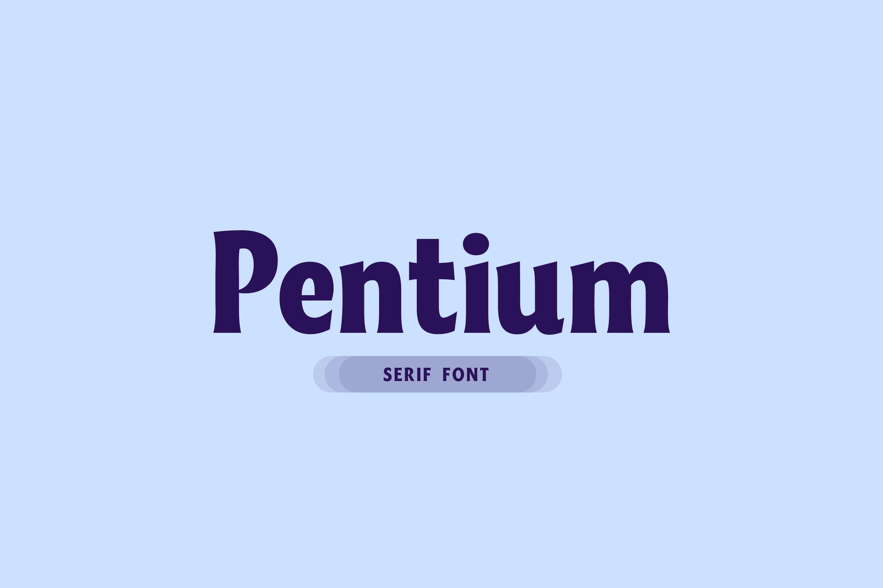 Pentium Font
