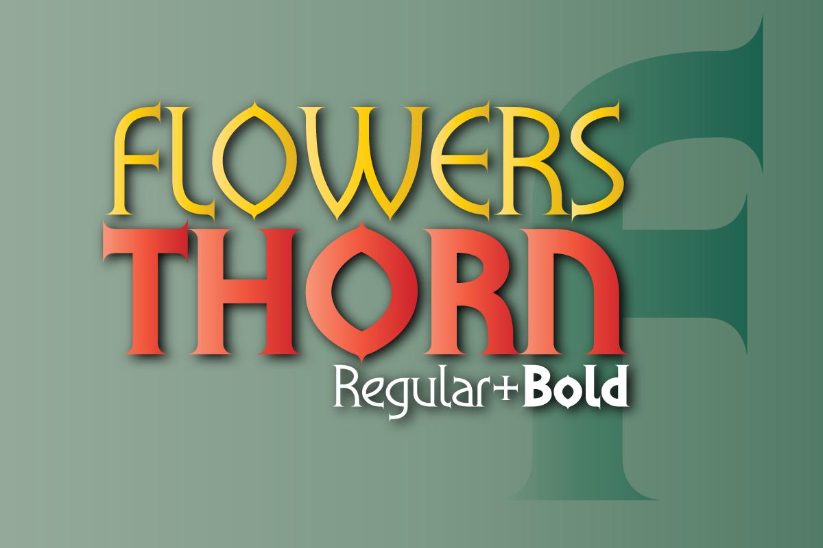 Flowers Thorn Font