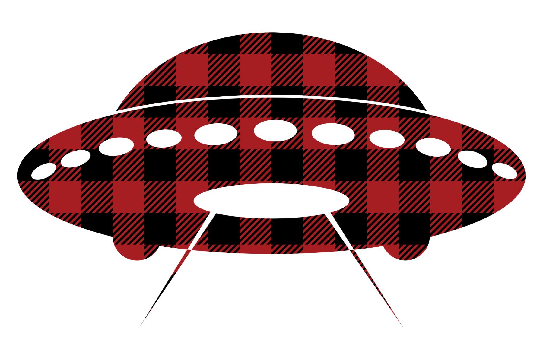 Buffalo Plaid UFO Silhouette