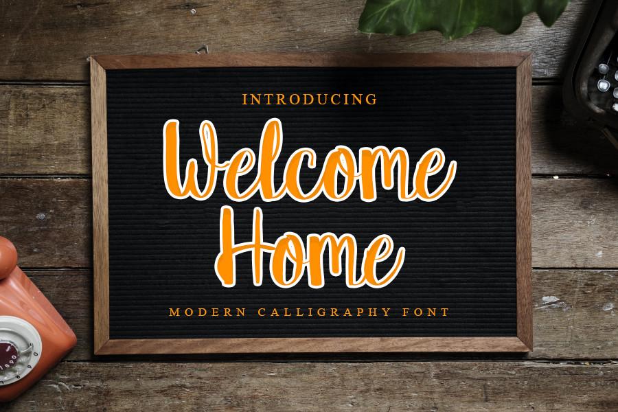 Welcome Home Font