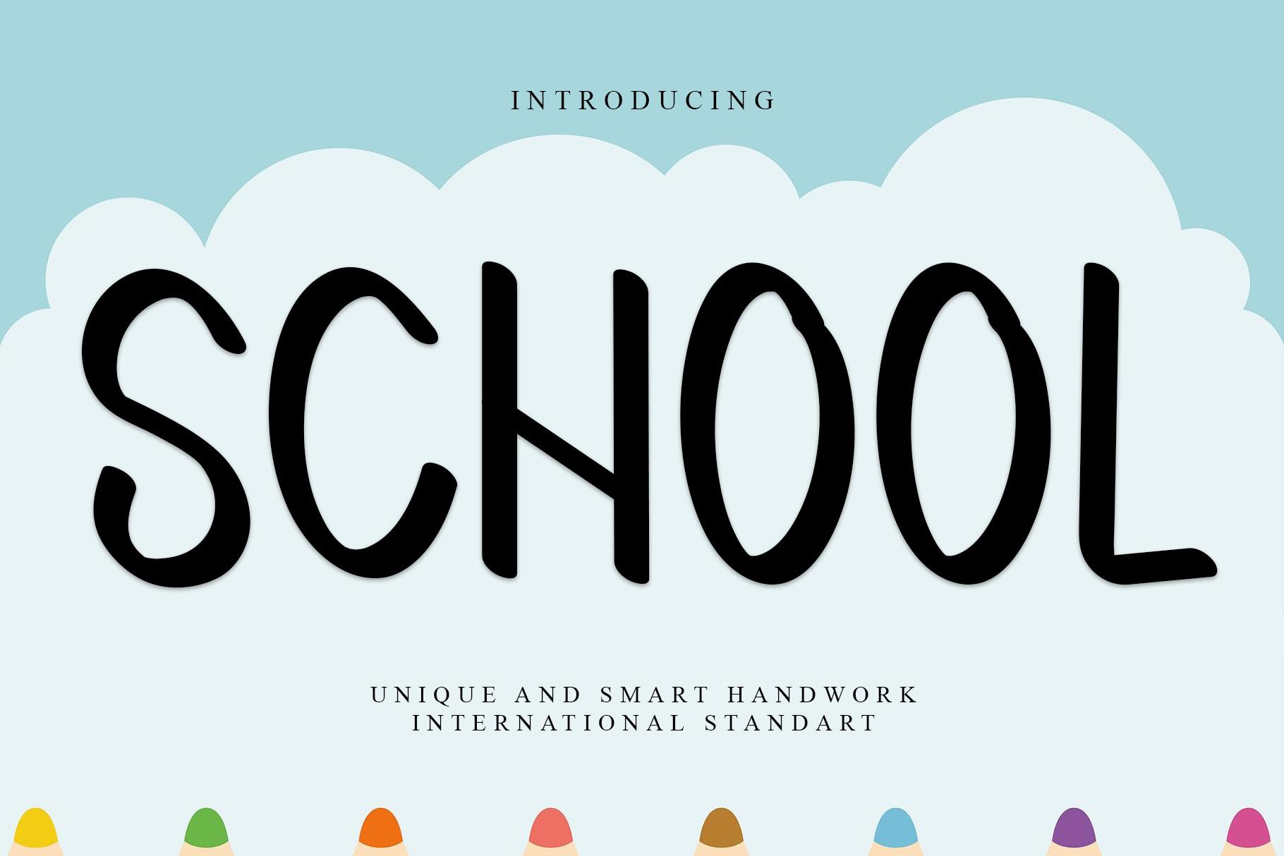 School Font