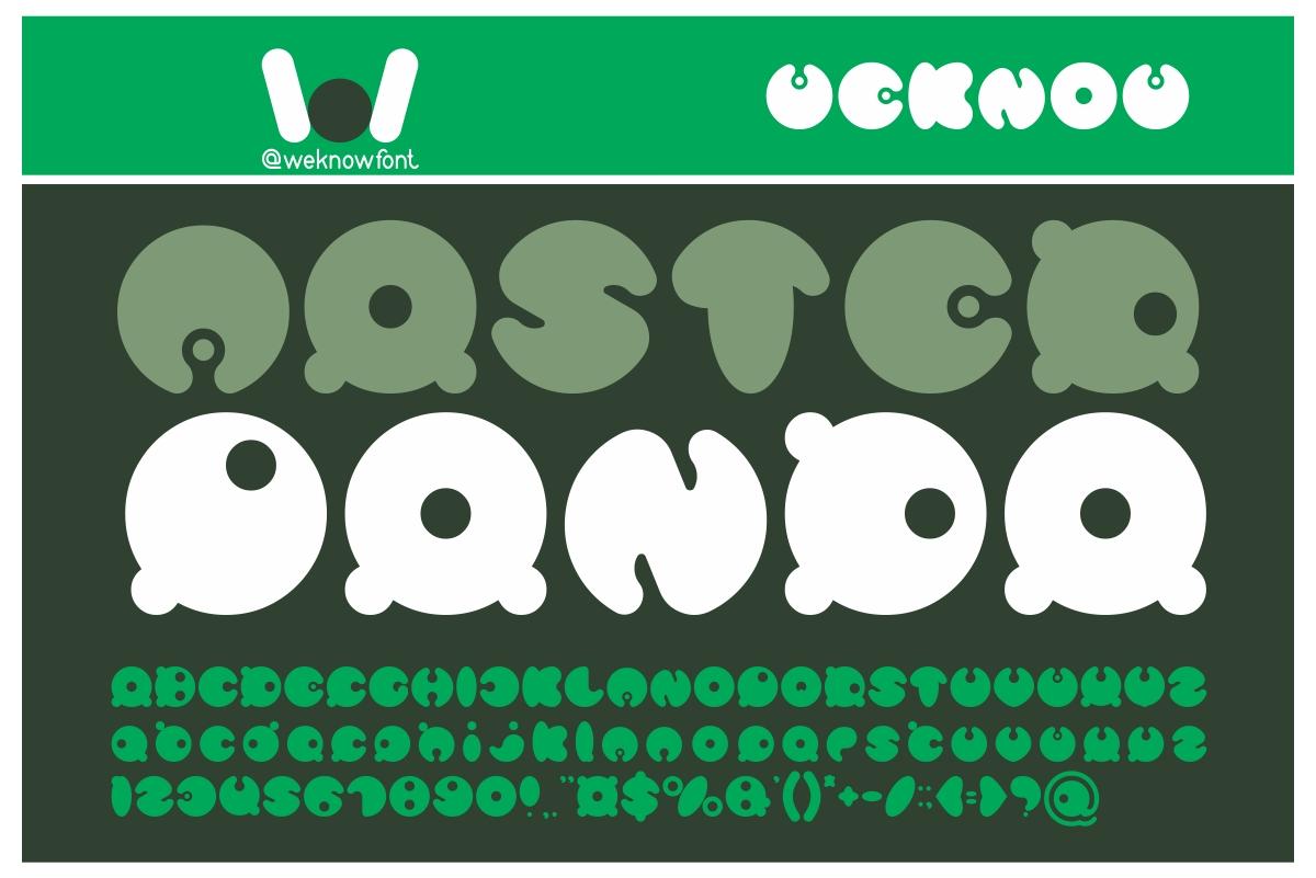 Master Panda Font