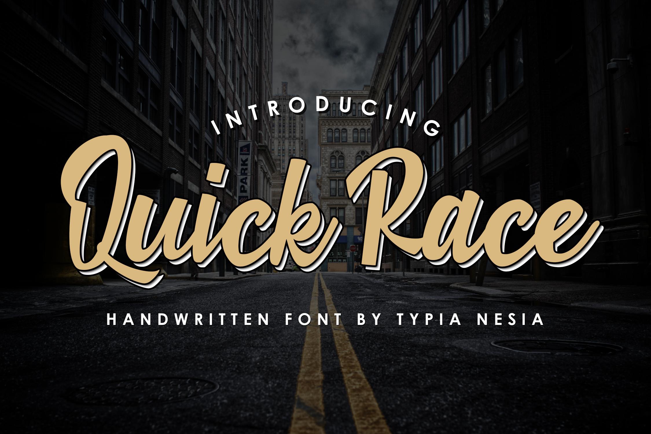 Quick Race Font