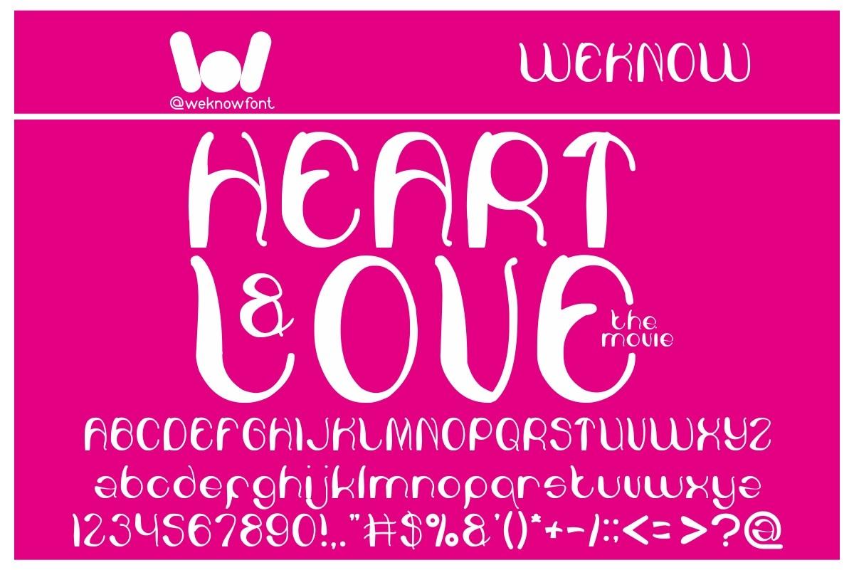 Heart and Love Font