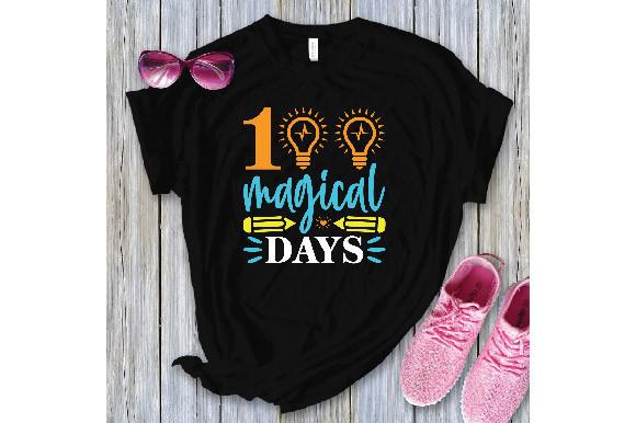 100 Days of School T-Shirt Design