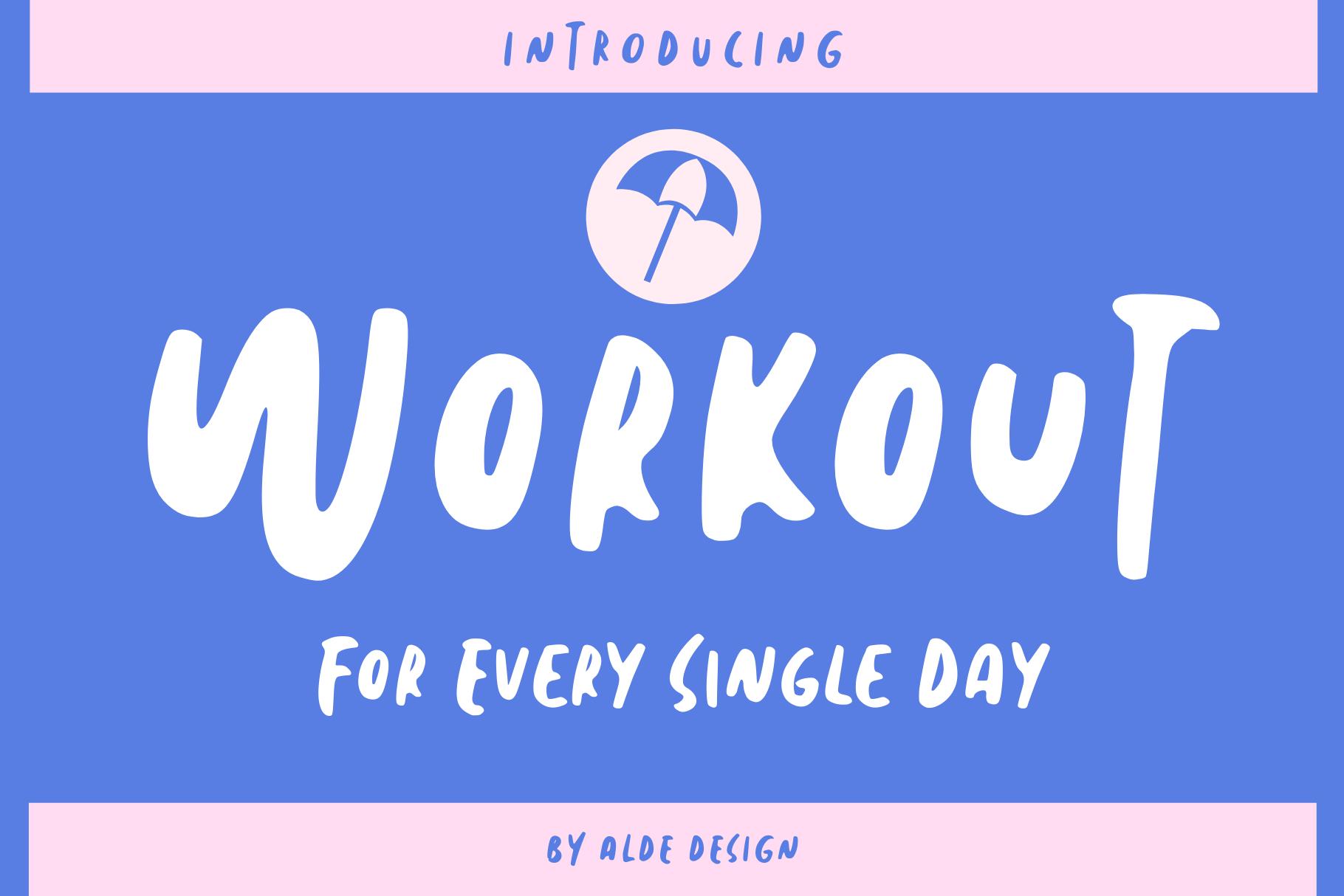 Workout Font