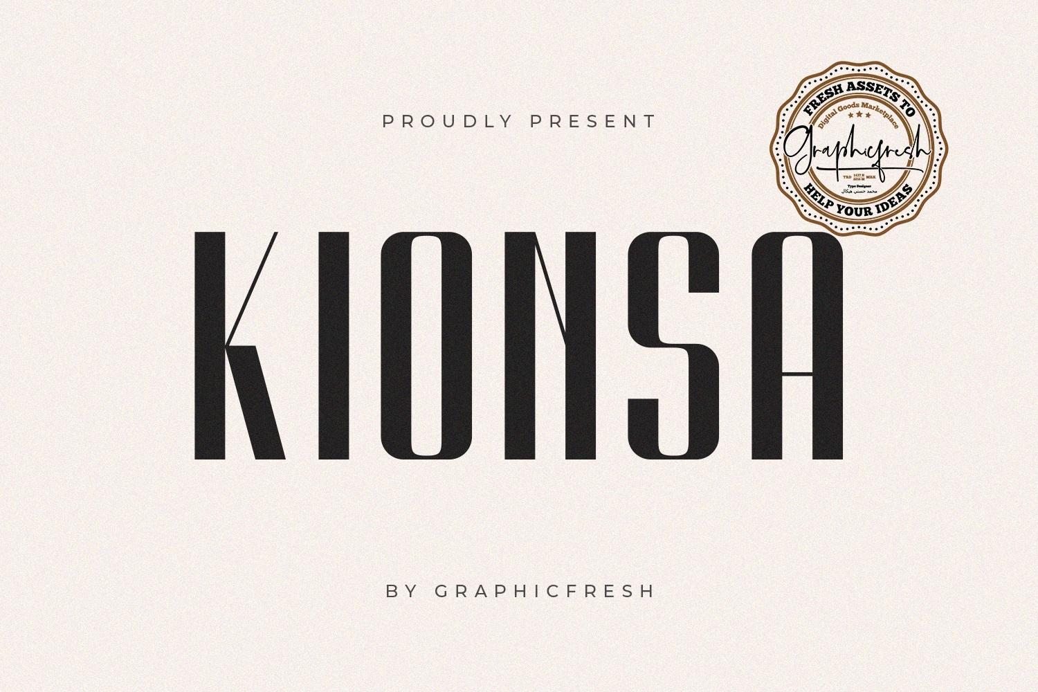 Kionsa Font