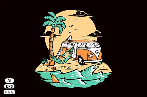 Chill on Summer Beach