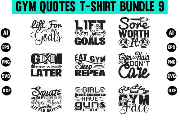 Gym Quotes Designs Bundle
