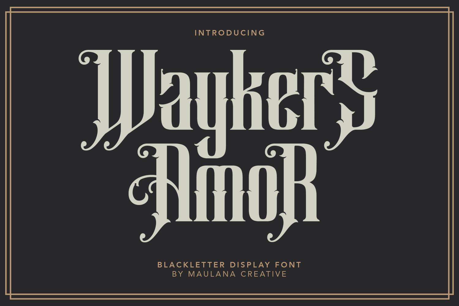 Waykers Amor Font