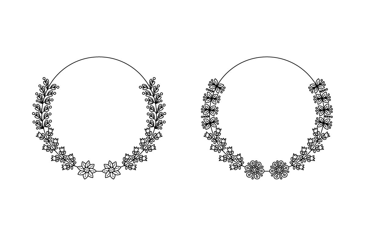 Circle Flower Frame