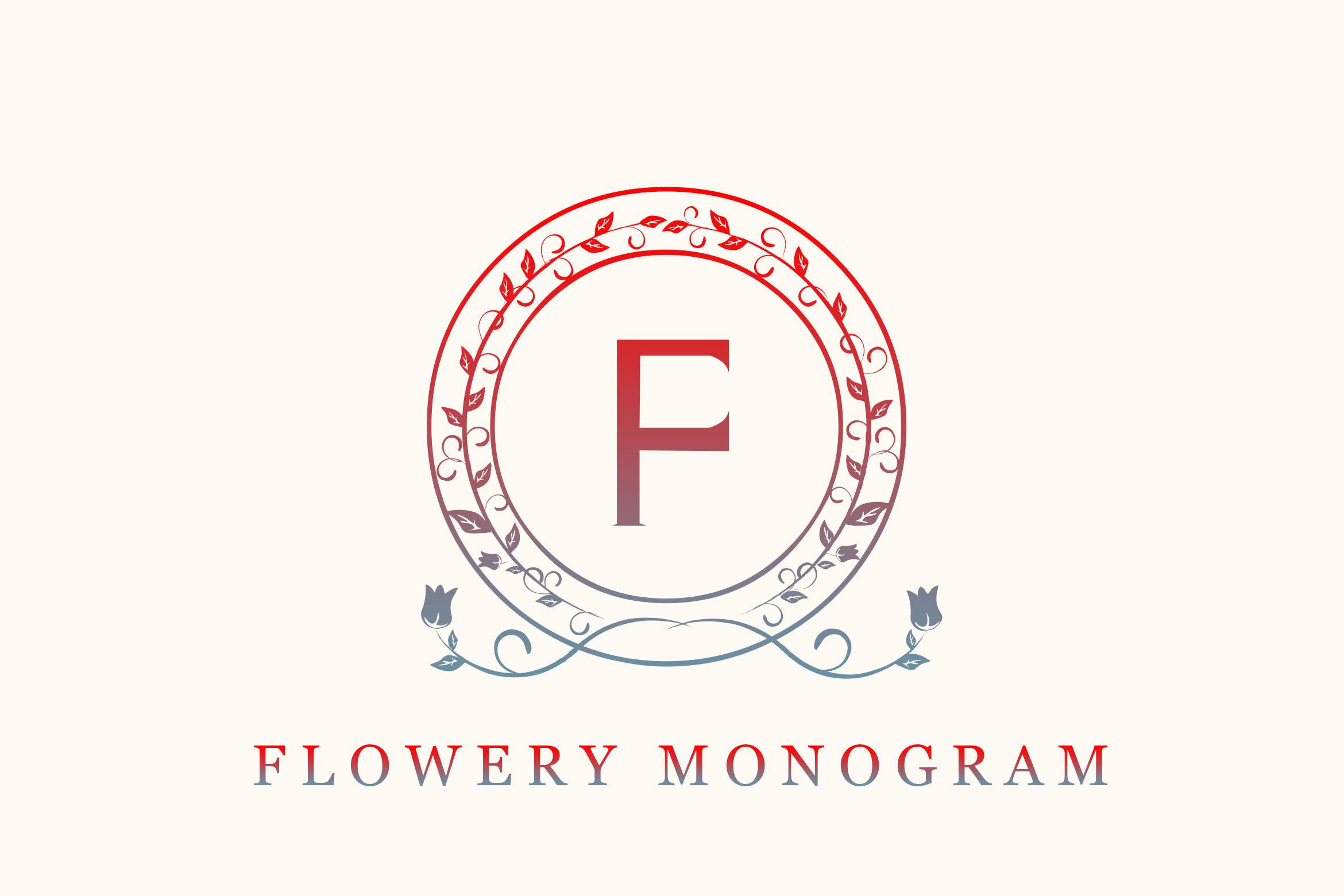 Flowery Monogram Font