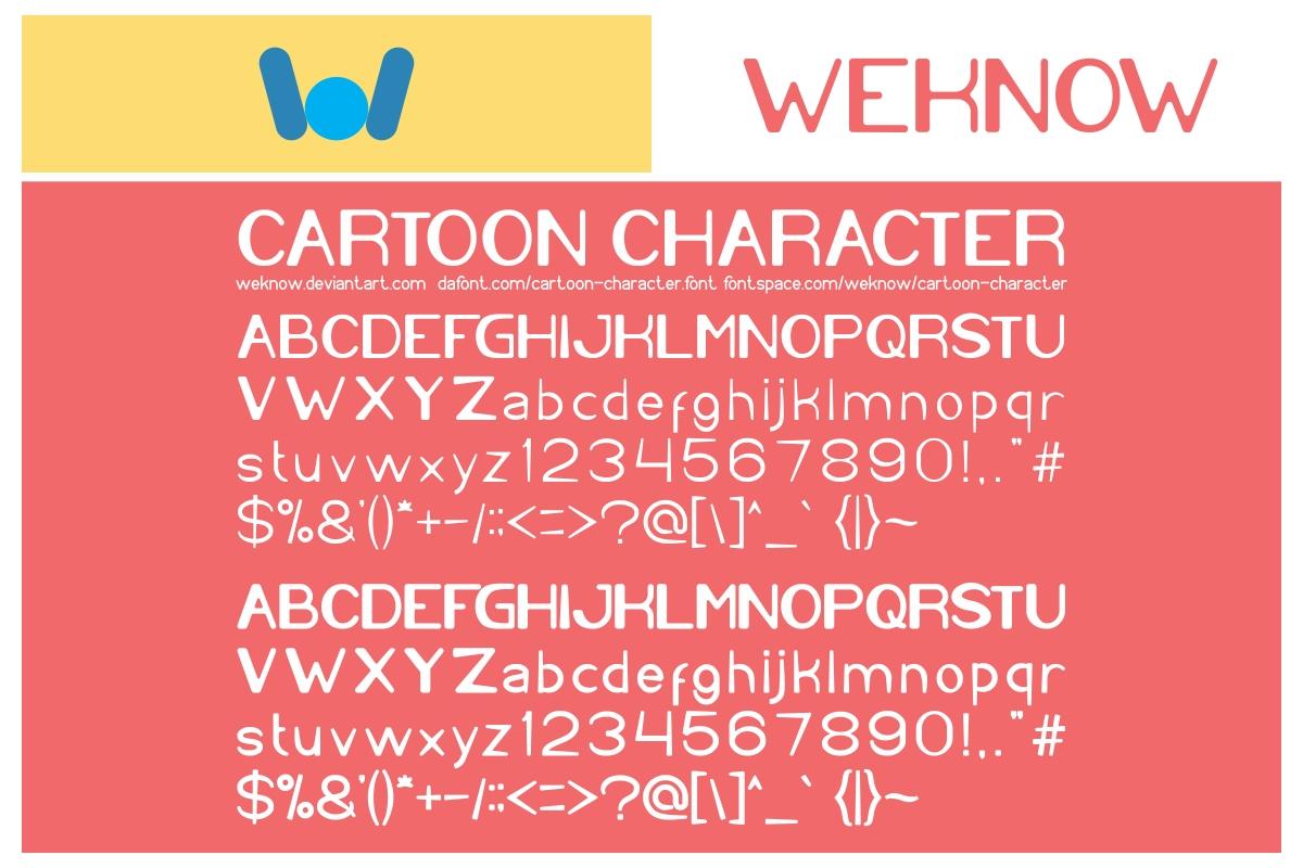 Cartoon Character Font