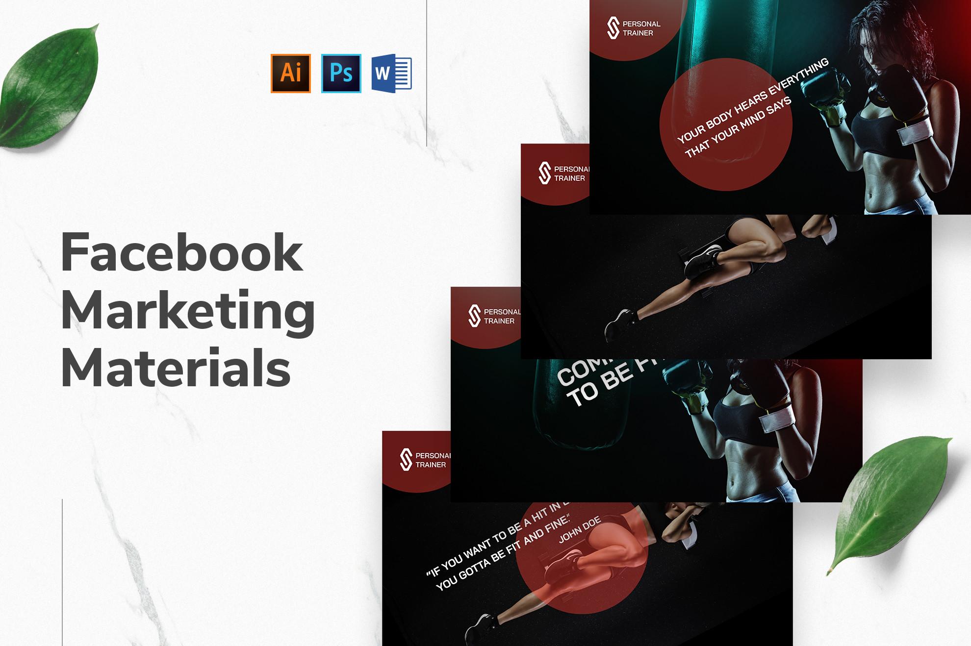 Personal Trainer Facebook Templates