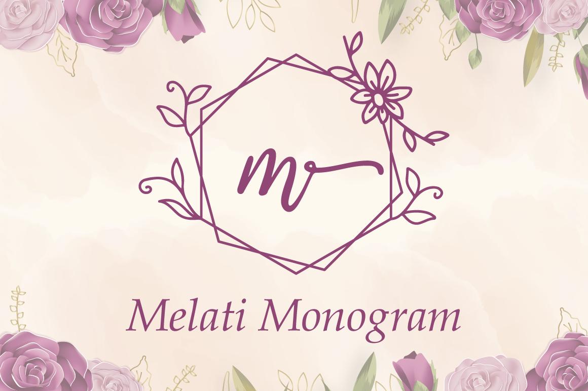 Melati Monogram Font