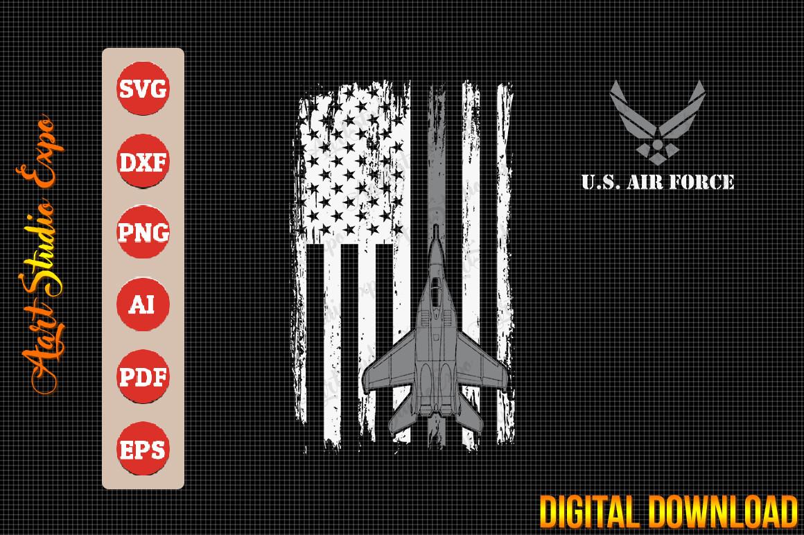 US Air Force Distressed American Flag