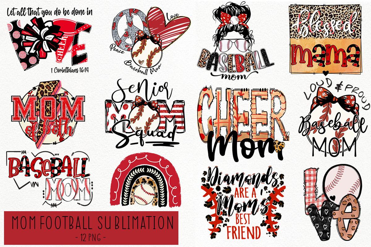 Mom Football Sublimation Bundle