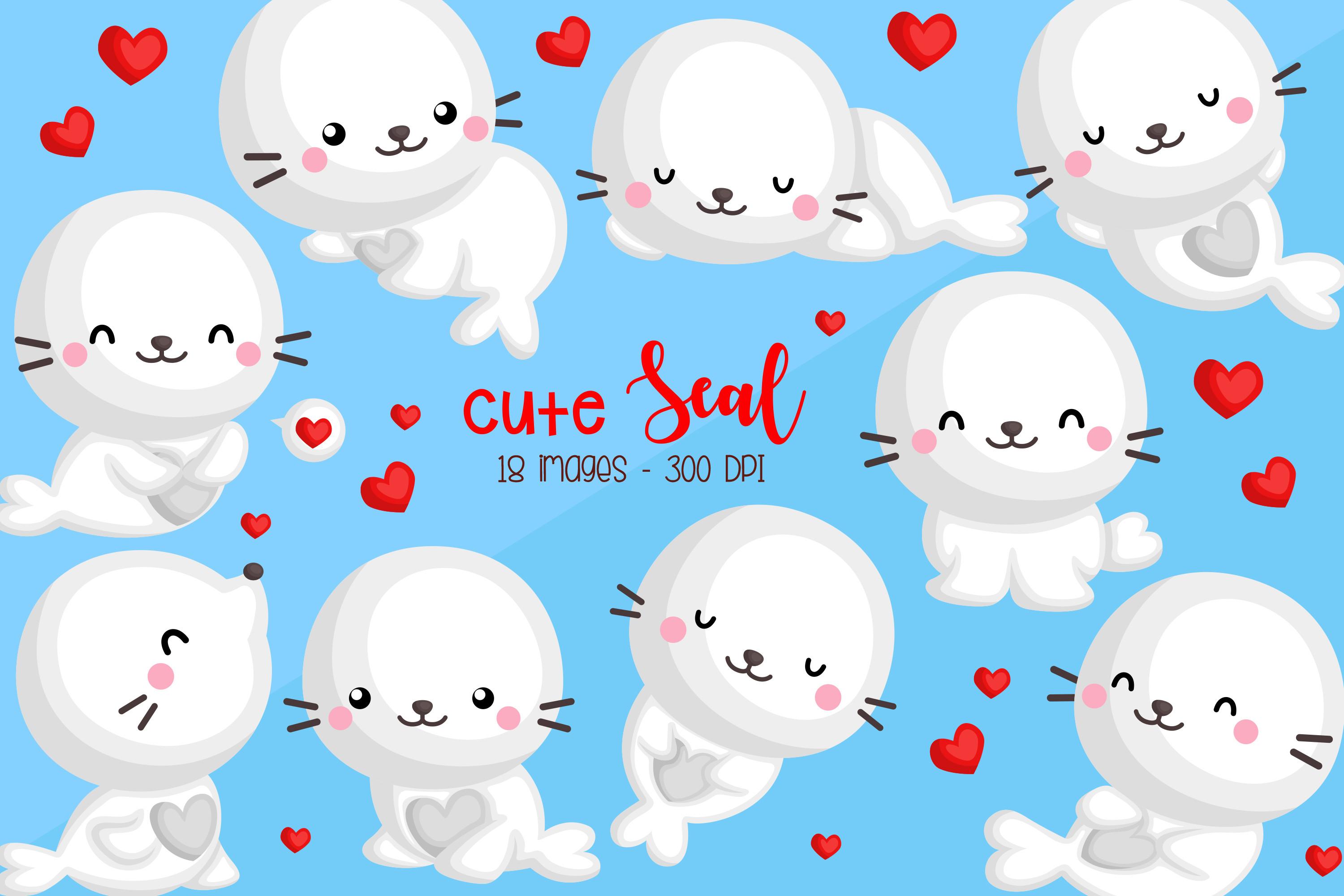 Cute Seal Arctic Animal Clipart