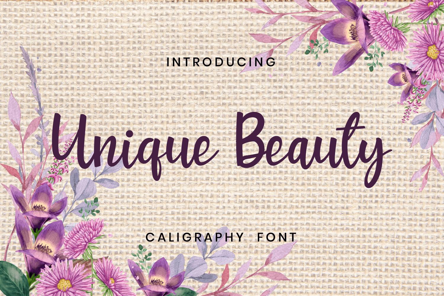 Unique Beauty Font