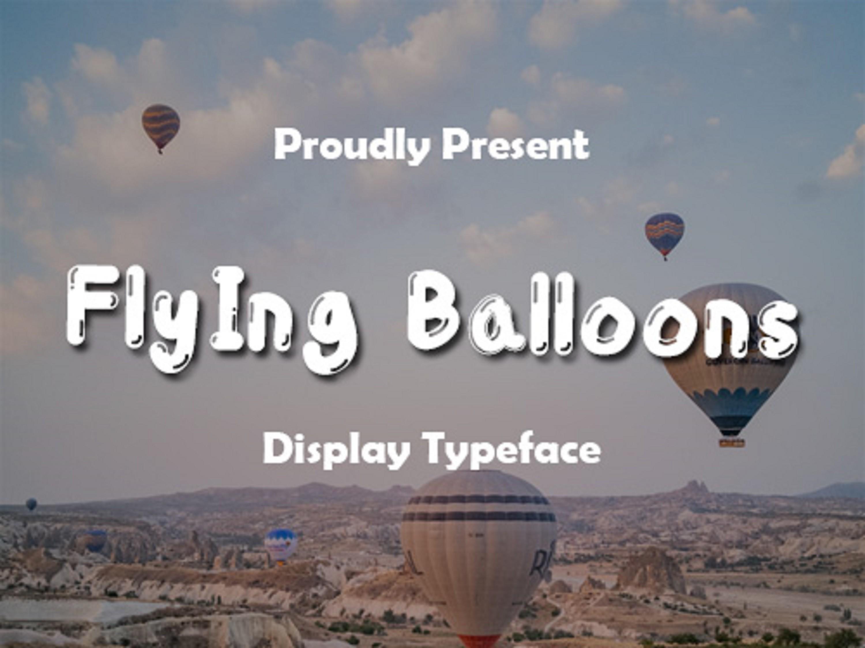 Flying Balloons Font