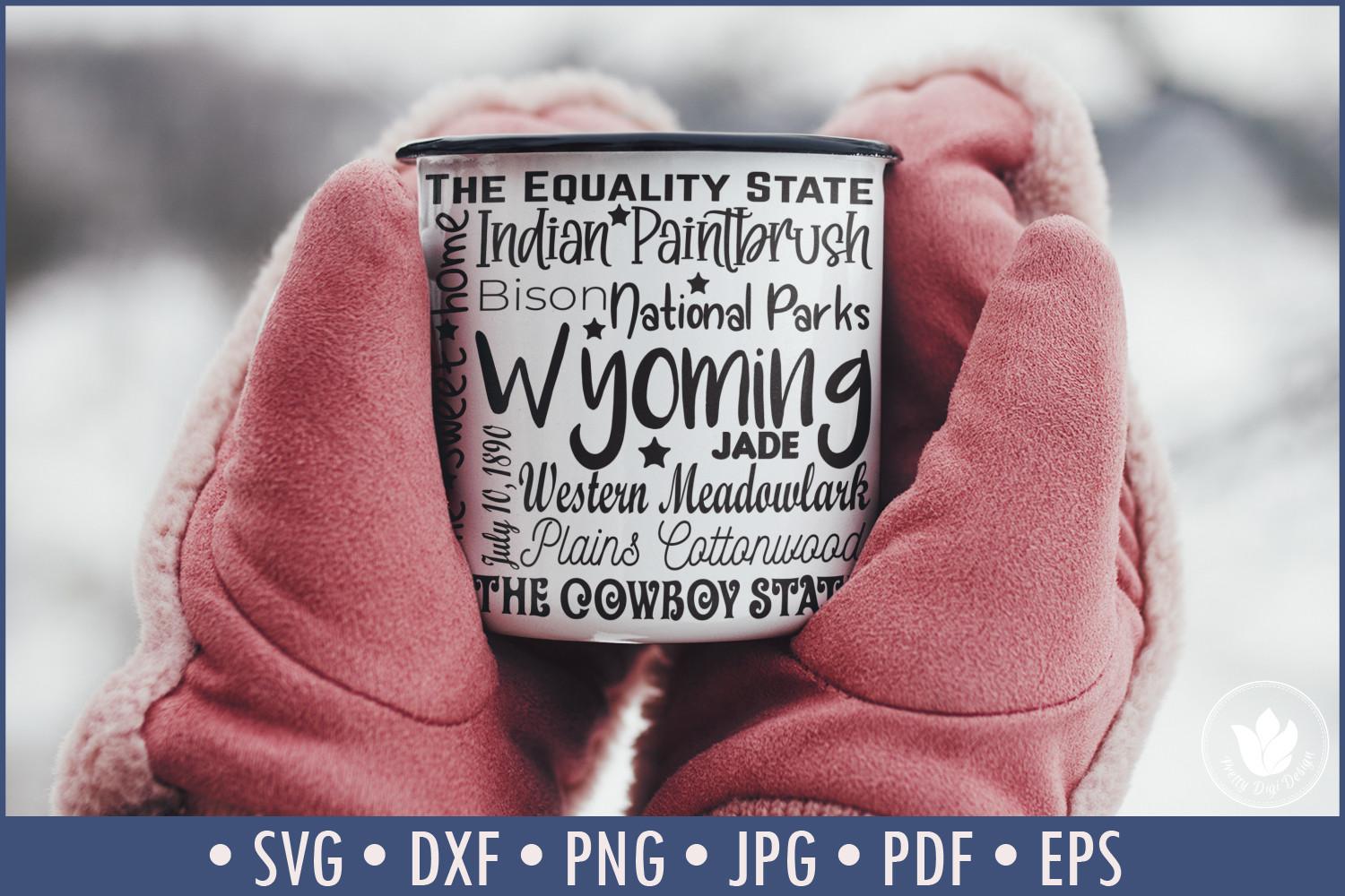 State of Wyoming Cut File | Square SVG