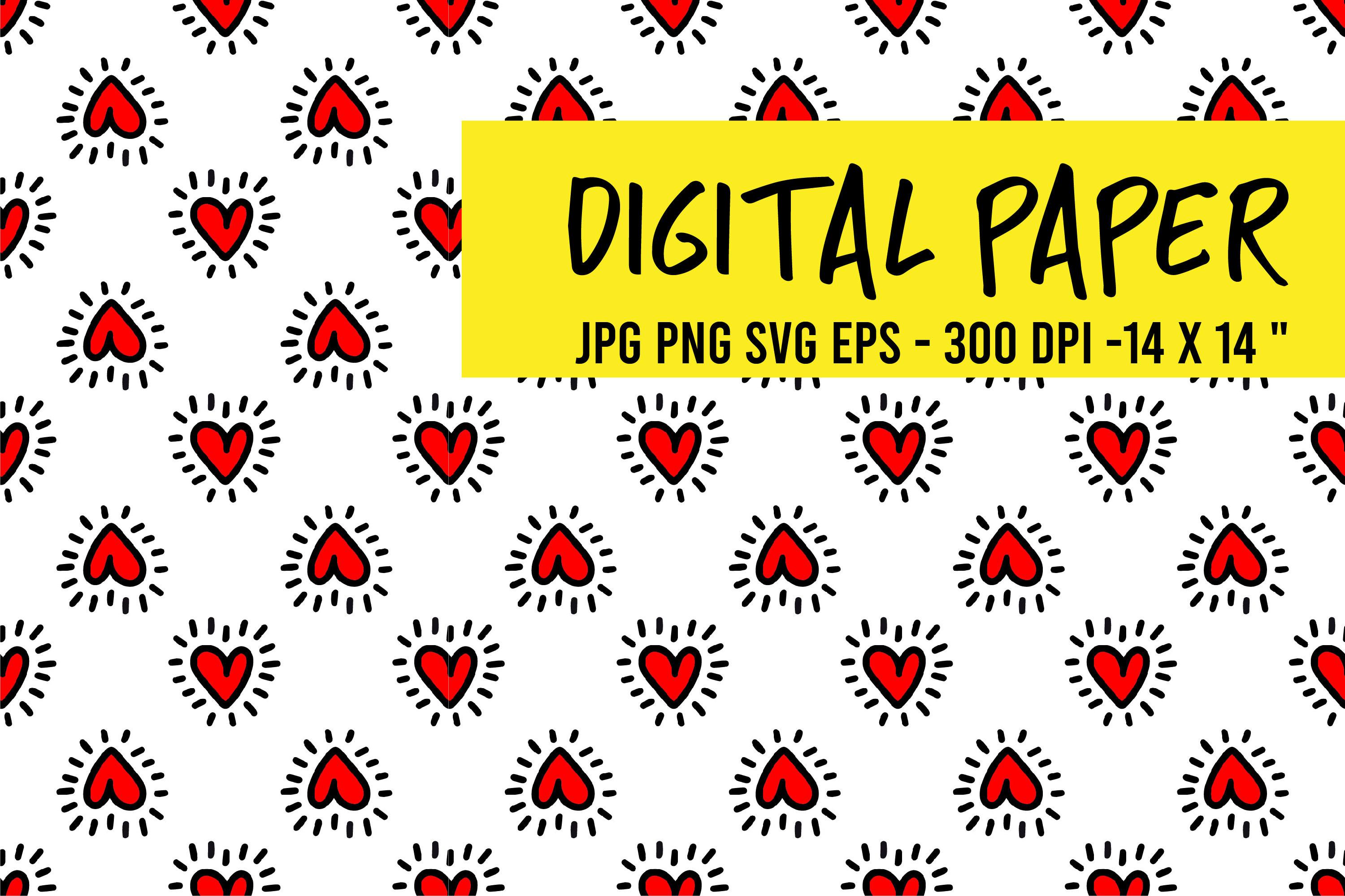 Seamless Background with Red Hearts