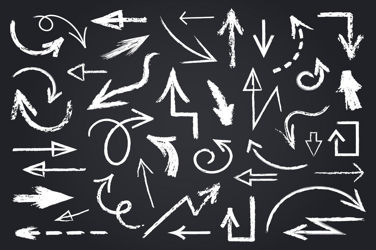 Chalk Sketch Arrow