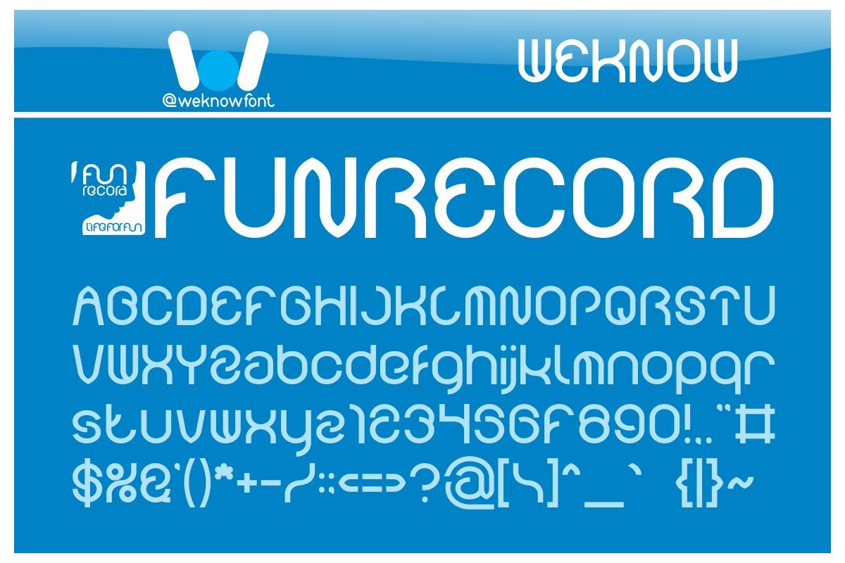 Funrecord Font