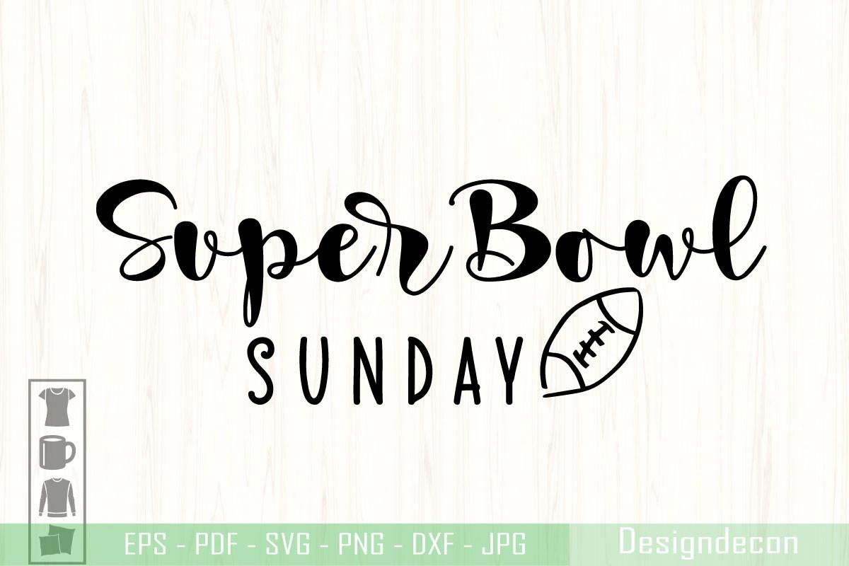 Super Bowl Sunday Phrase Lettering