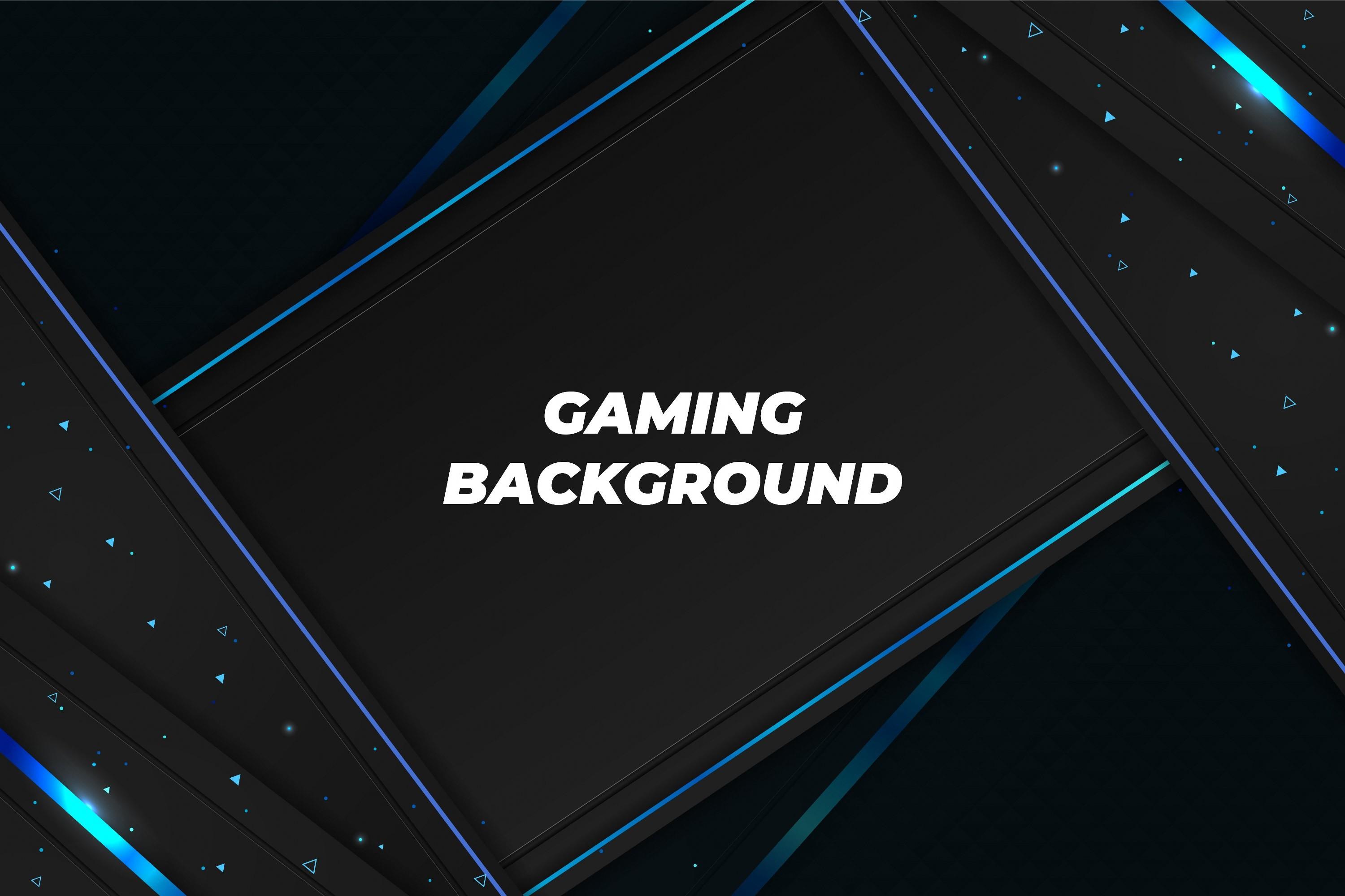 Modern Gaming Background Black and Blue