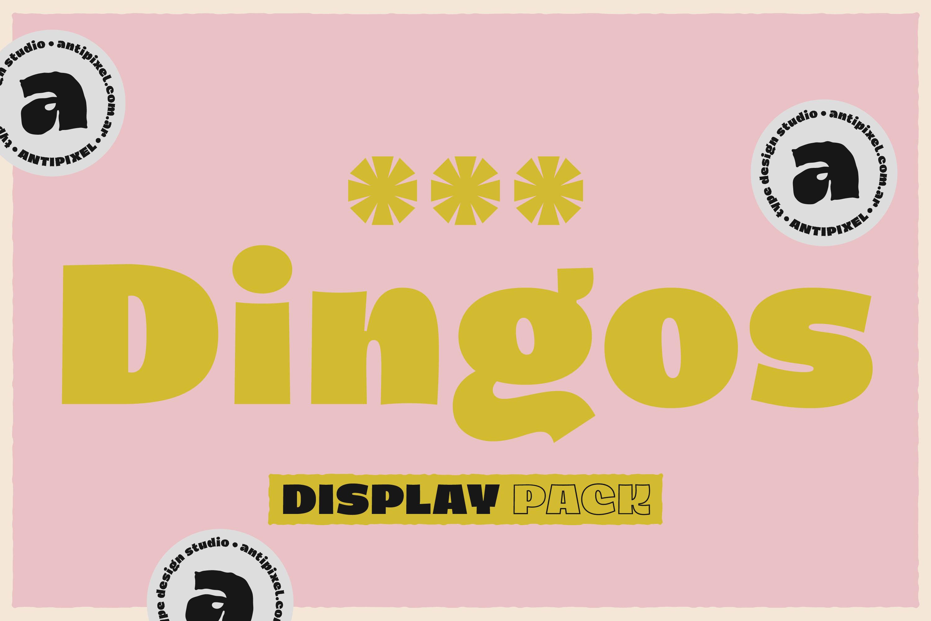 Dingos Display Pack Font