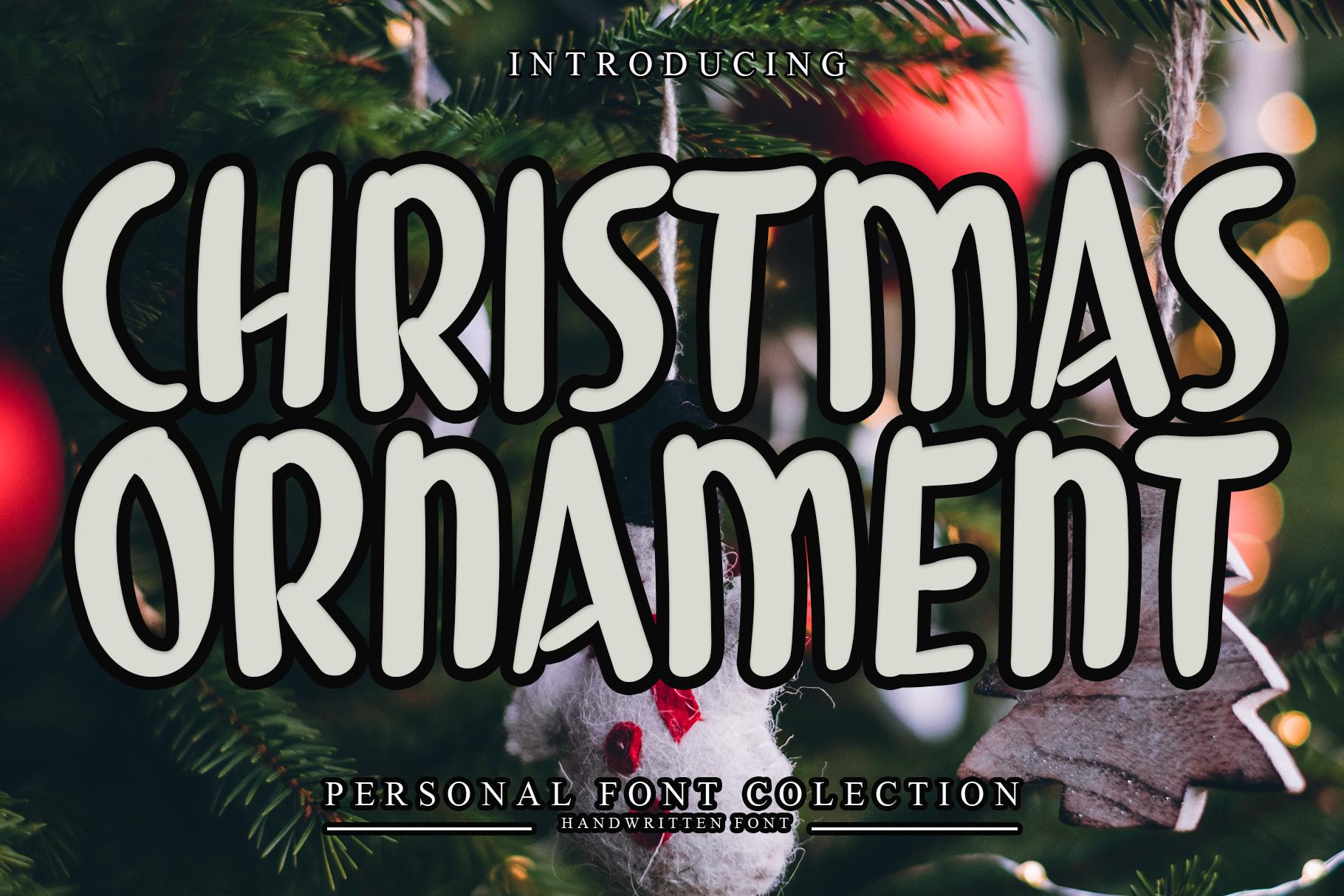 Christmas Ornament Font