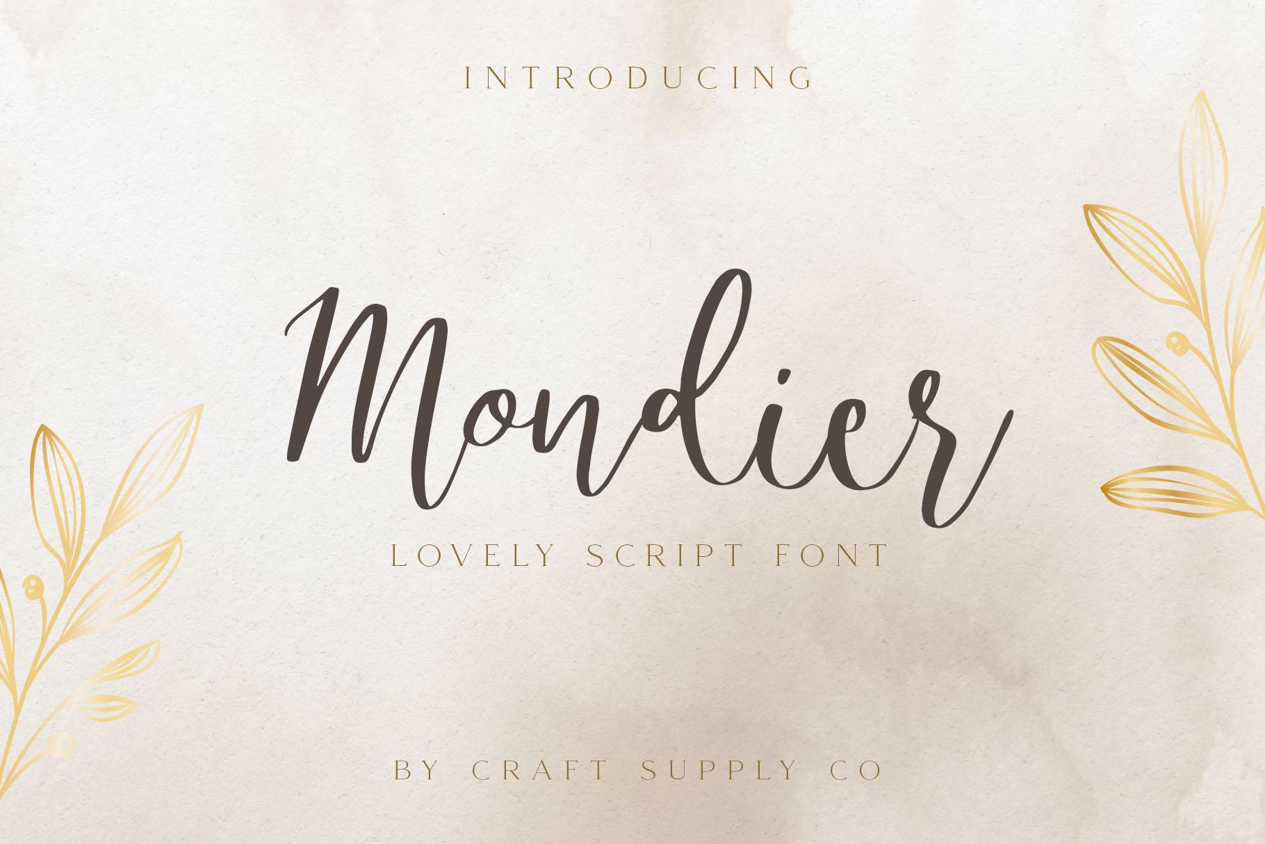 Mondier Font