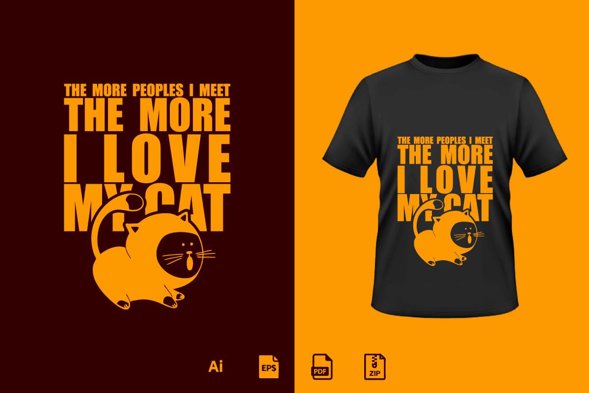 Cat Tshirt Design 28