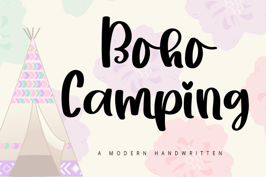 Boho Camping Font