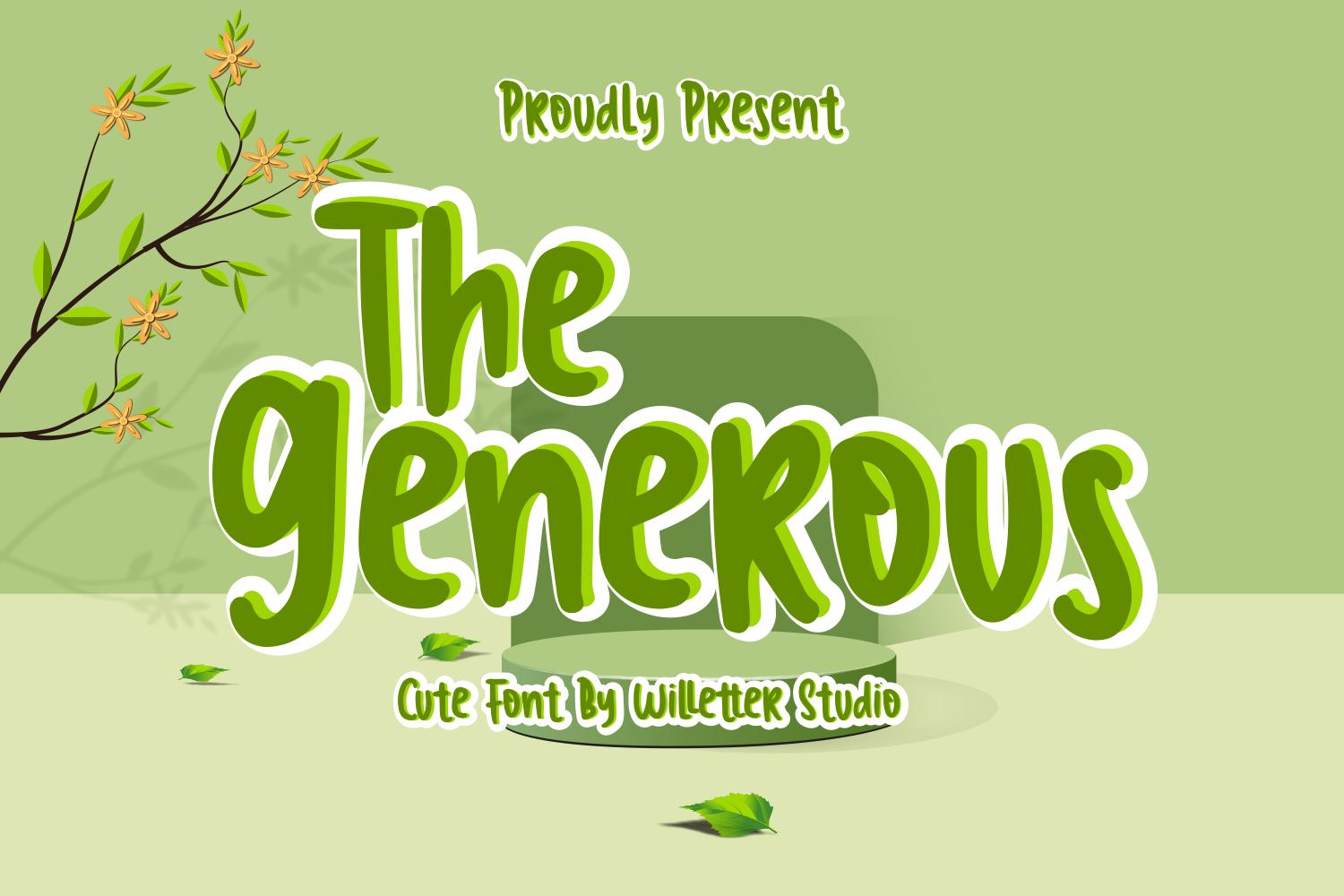 The Generous Font