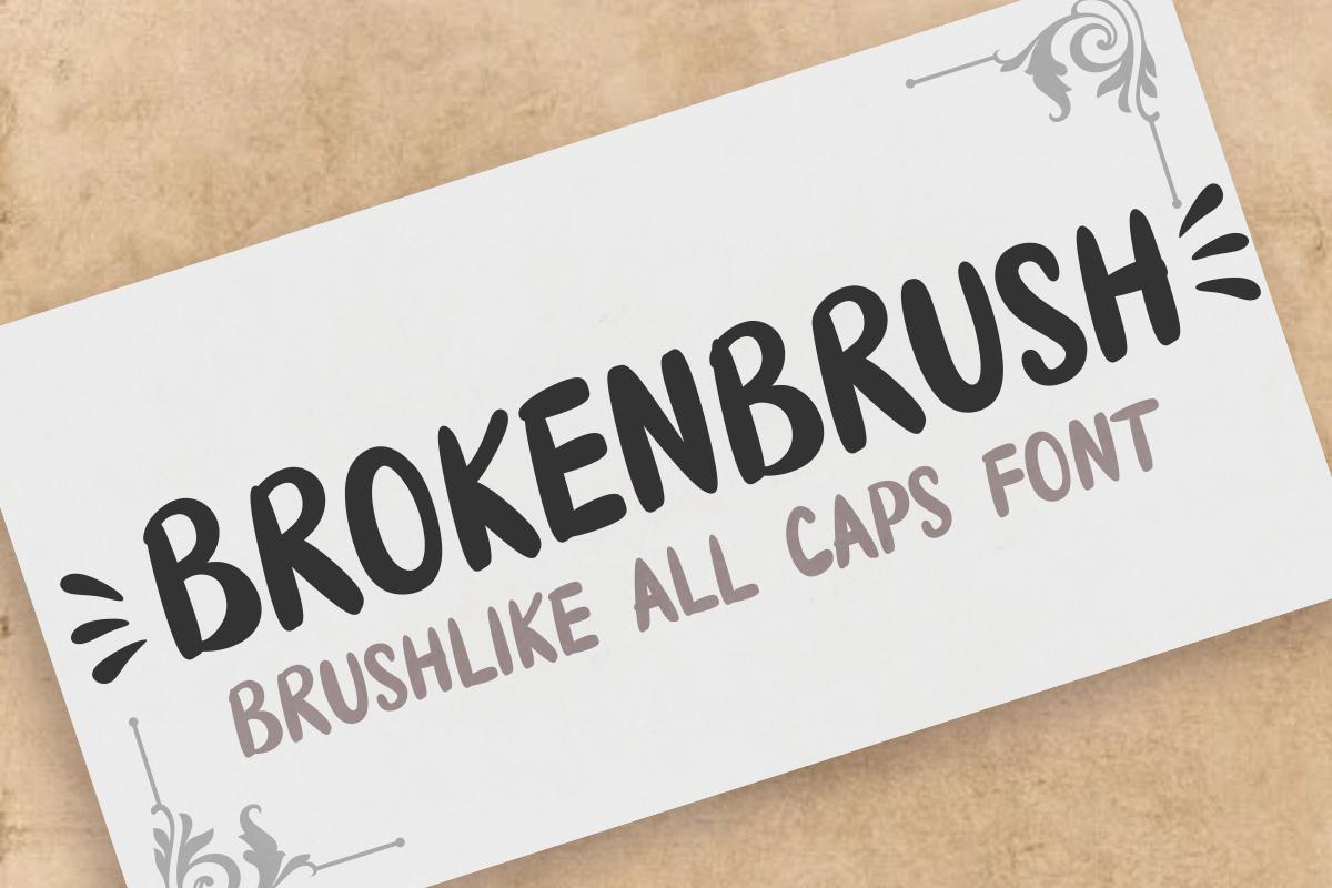 Brokenbrush Font
