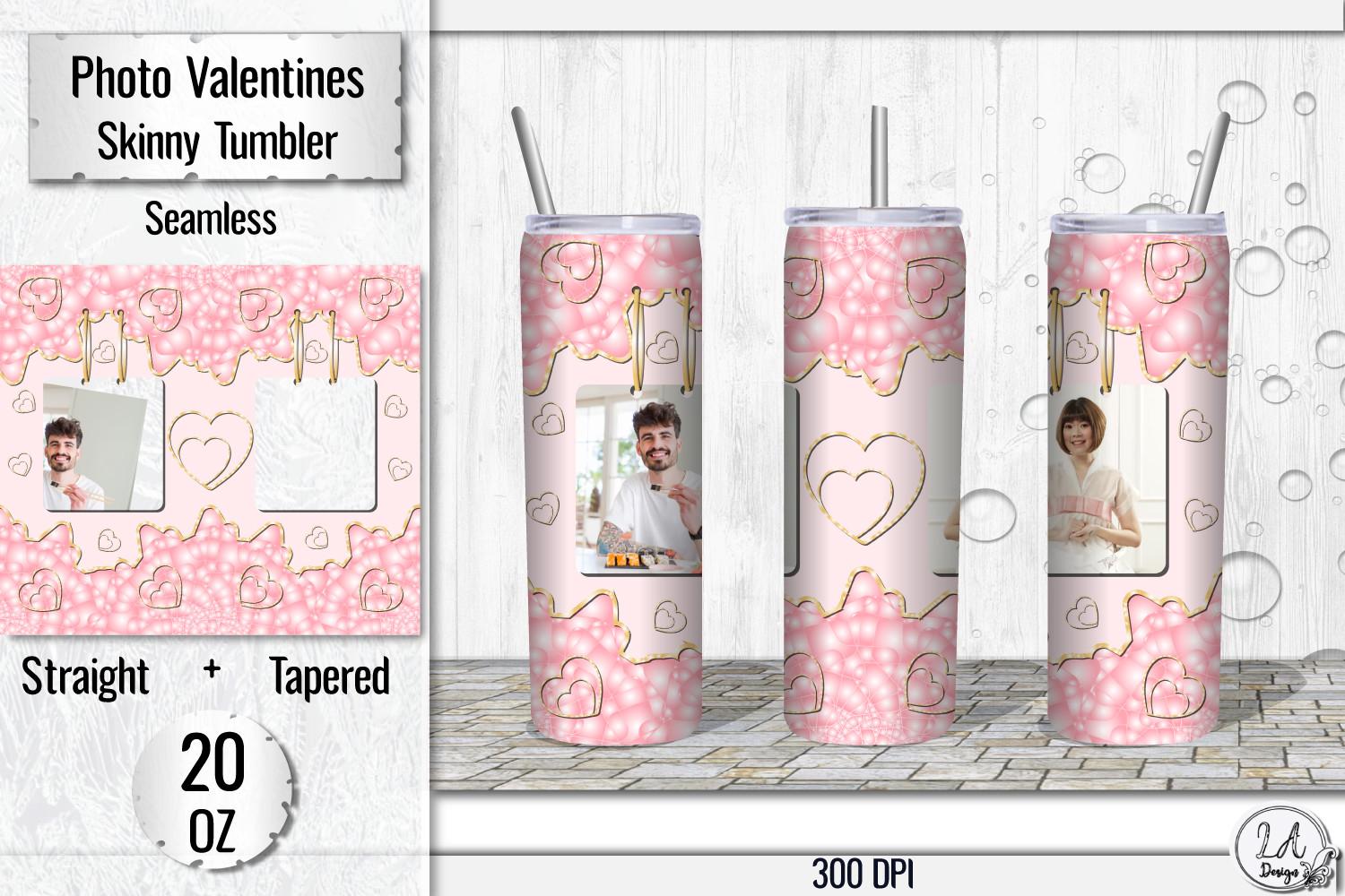 Pink Photo Frame Skinny Tumbler 20OZ