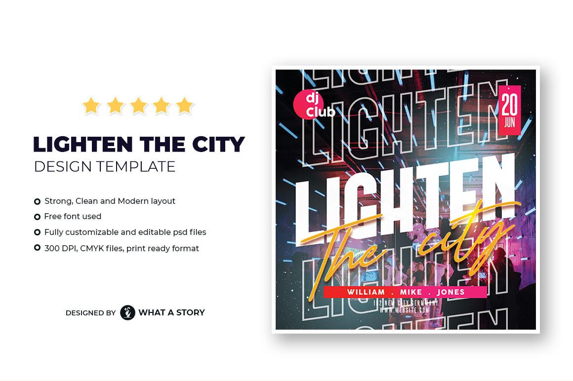Lighten the City Flyer Template