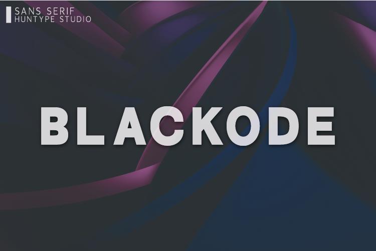 Blackode Font