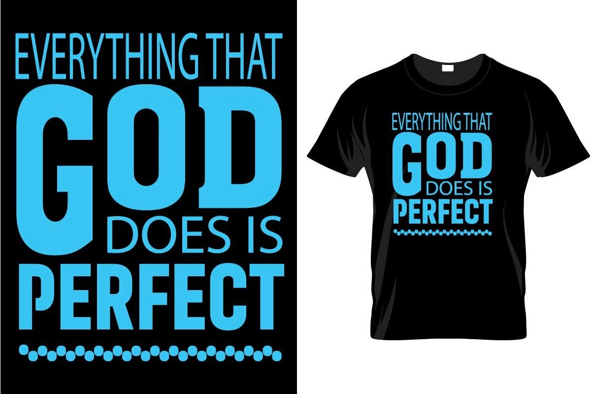 Typography T-Shirt Design for Print