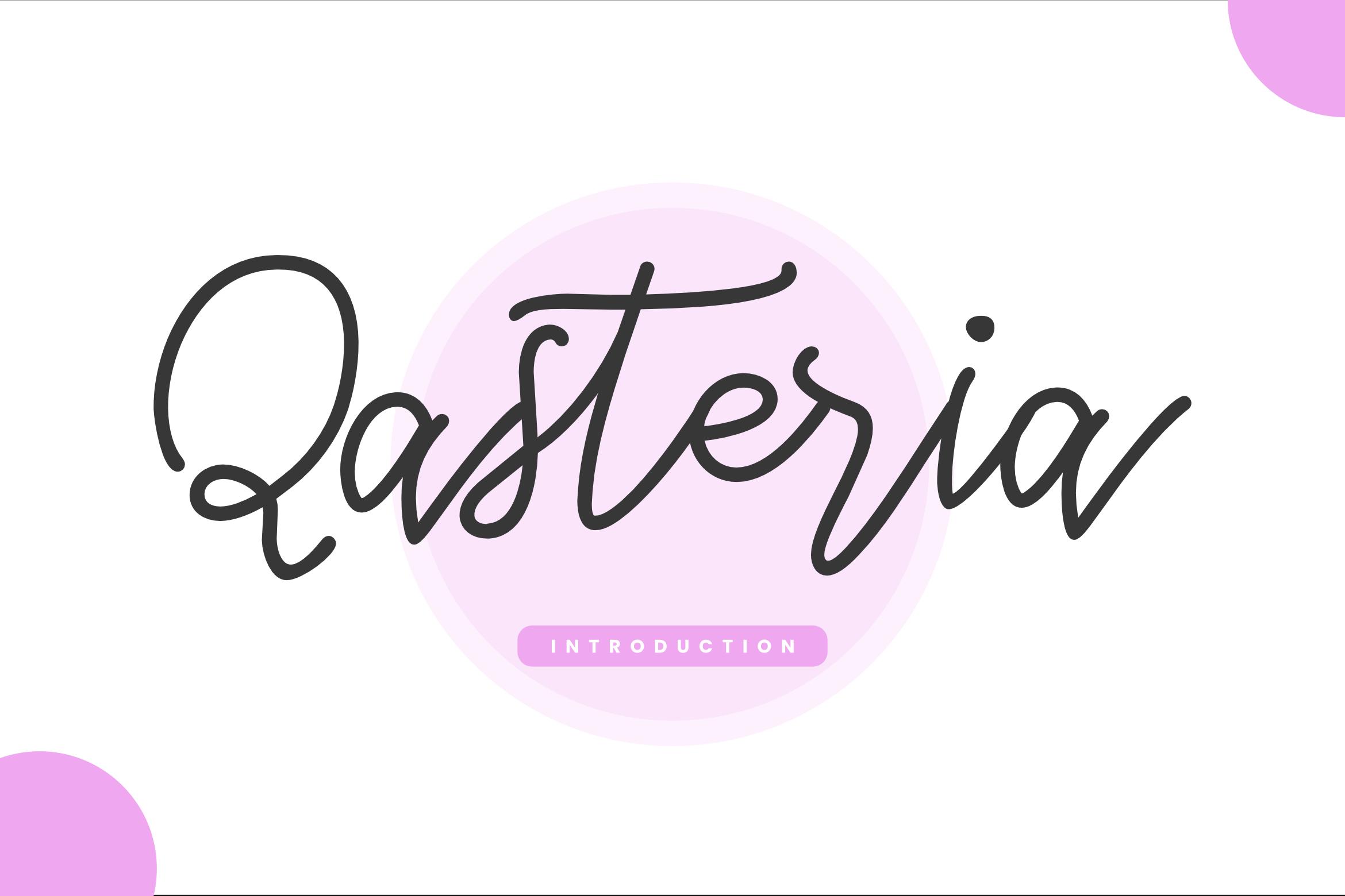 Qasteria Font