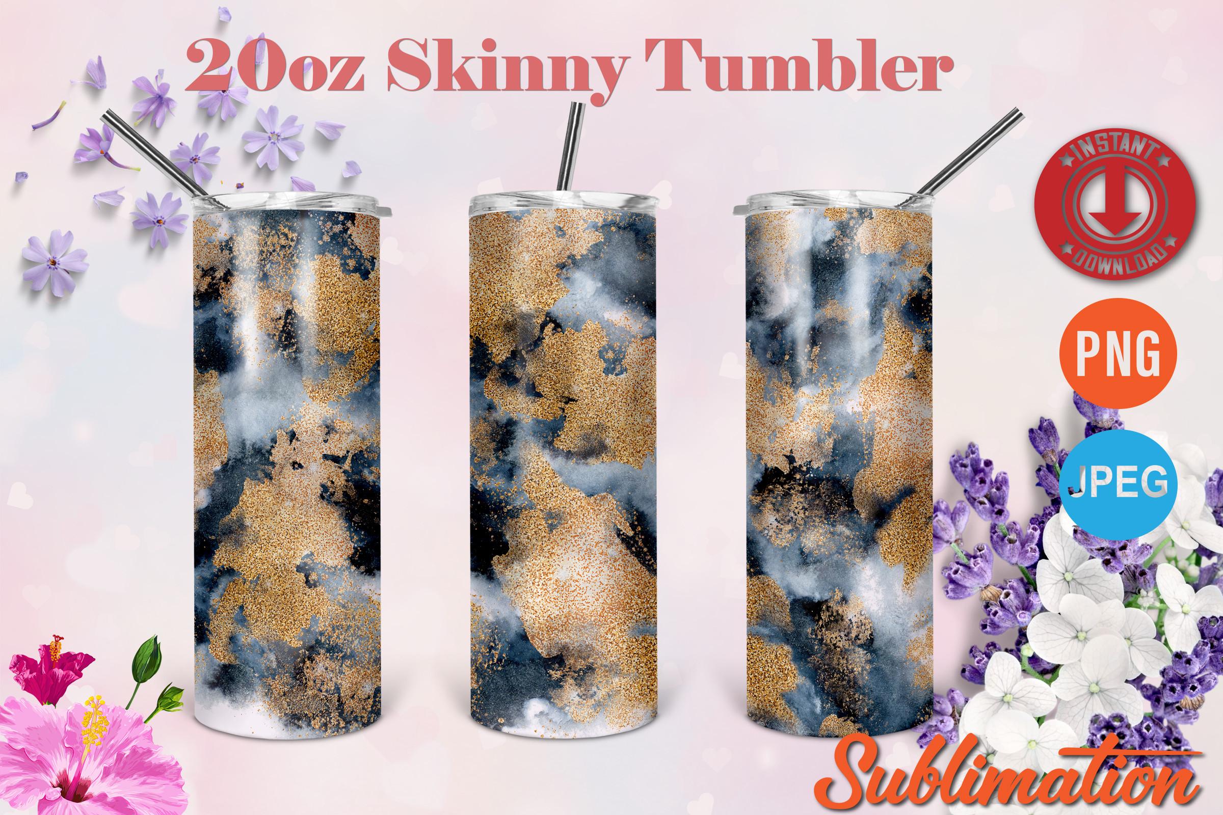 Watercolor Gold 20oz Skinny Tumbler