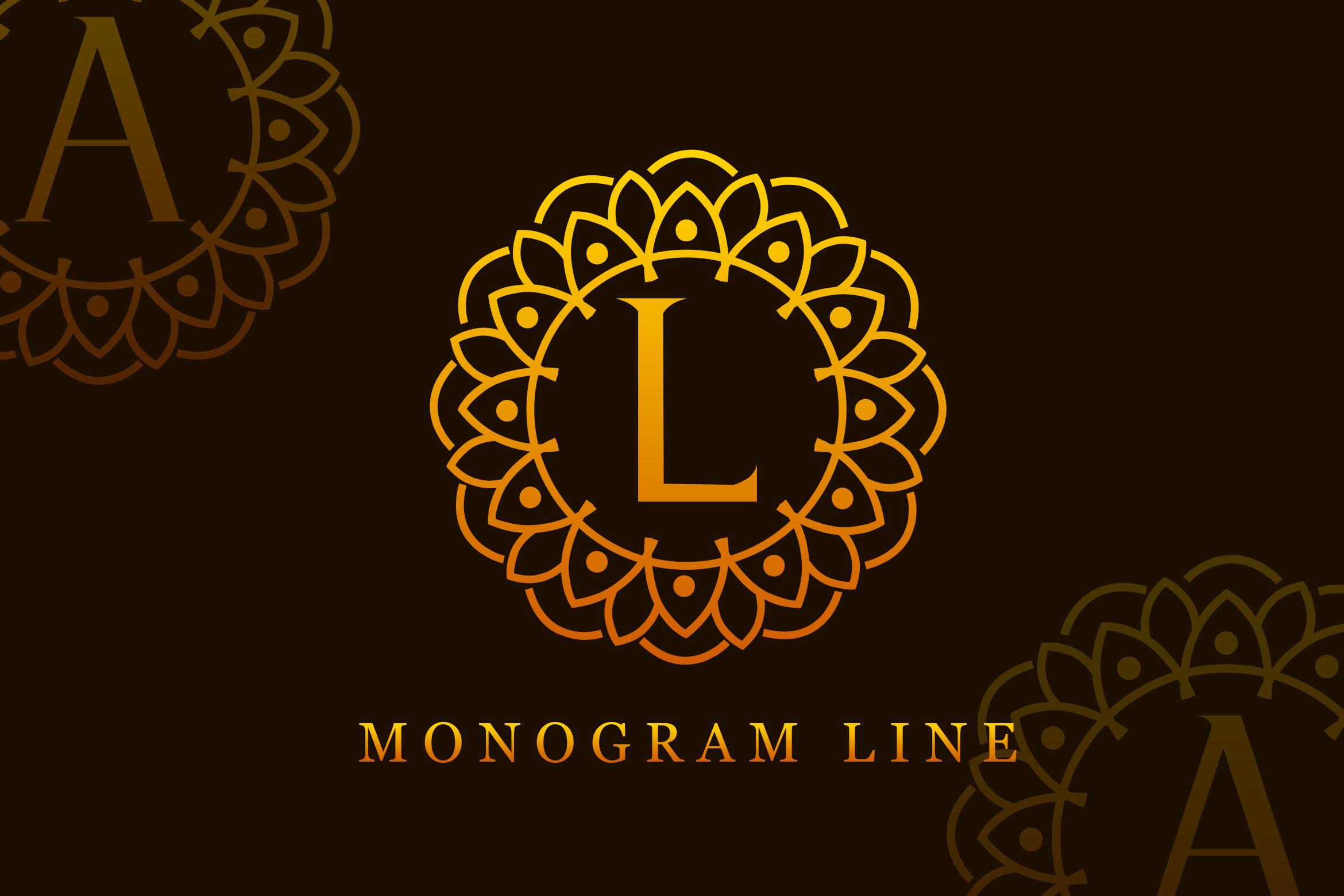 Monogram Line Font